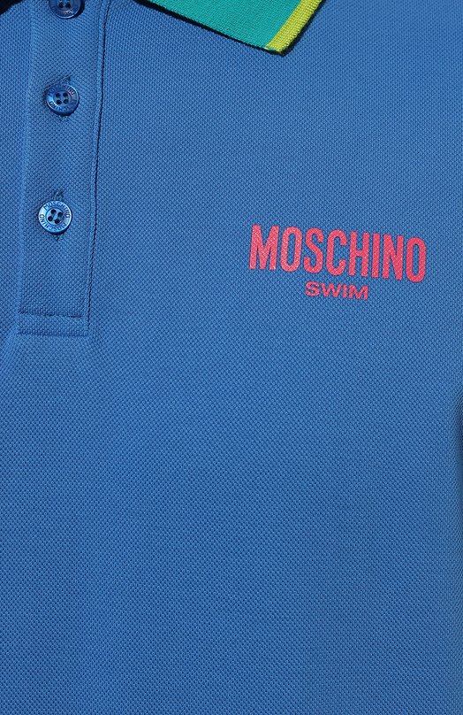 Хлопковое поло Moschino 5