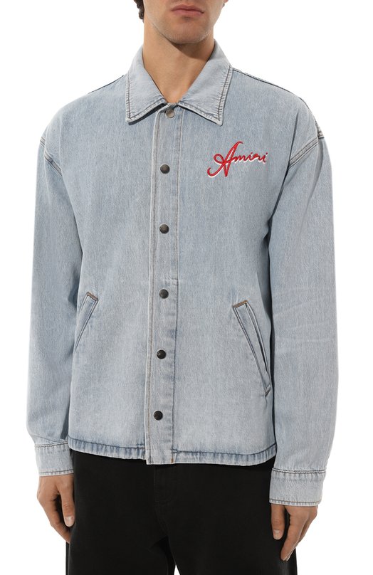 Джинсовая рубашка Amiri AMDNLS1002 Голубой  AMDNLS1002 Фото 3
