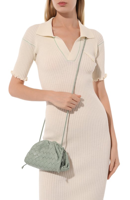 Клатч Pouch mini Bottega Veneta 585852/VCPP1 Хаки  585852/VCPP1 Фото 2