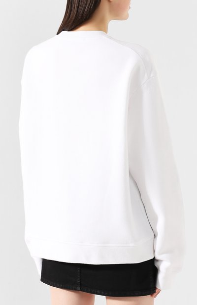 Хлопковый свитшот DSQUARED2 белого цвета по цене 36550 руб., арт. S75GU0283/S25042, фото 4 Хлопковый свитшот DSQUARED2, арт. S75GU0283/S25042, фото 4