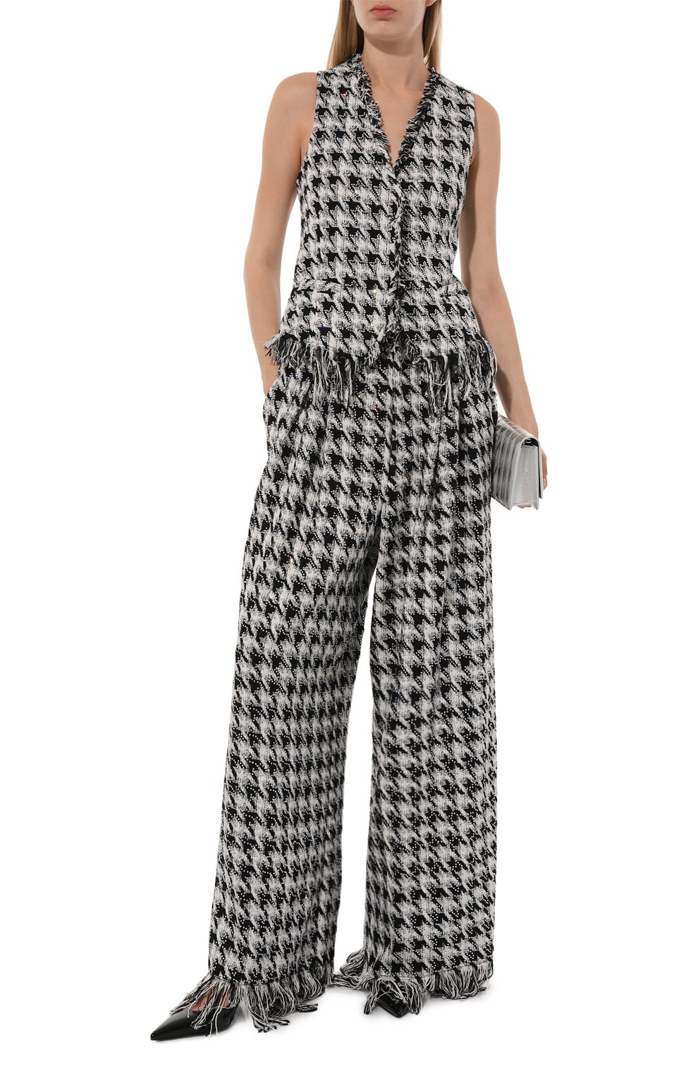 Твидовый жилет с отделкой стразами GIUSEPPE DI MORABITO, арт. 02SST0252C 02300, фото 2