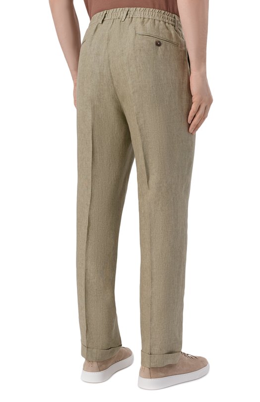Льняные брюки Gran Sasso 76114/57817 Хаки  76114/57817 Фото 4