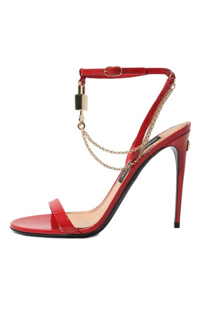 Кожаные босоножки keira DOLCE & GABBANA, арт. CR1684/A1471_SET, фото 4