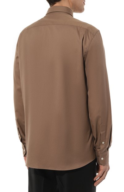 Хлопковая рубашка BRUNELLO CUCINELLI, арт. MW6040626, фото 4