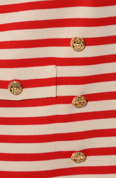 Шерстяной жакет GUCCI красного цвета по цене 158000 руб., арт. 572593/XKALW, фото 5 Шерстяной жакет GUCCI, арт. 572593/XKALW, фото 5