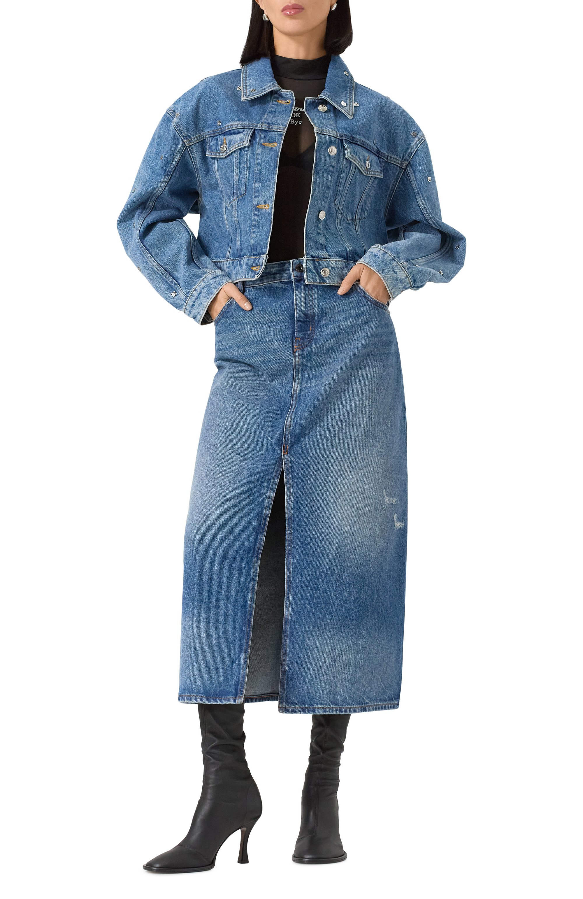 Джинсовая юбка HUGO BLUE, арт. 50531699, фото 2