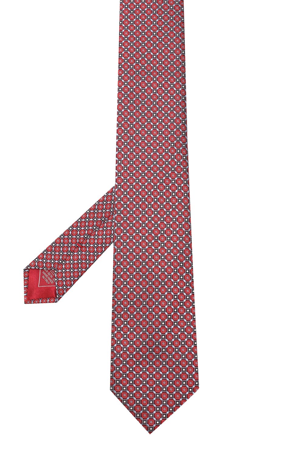 Шелковый галстук с узором BRIONI красного цвета по цене 26600 руб., арт. 061E00/07433, фото 2 Шелковый галстук с узором BRIONI, арт. 061E00/07433, фото 2