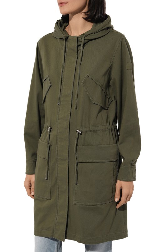 Хлопковая парка BOSS Orange Хаки, фото 3