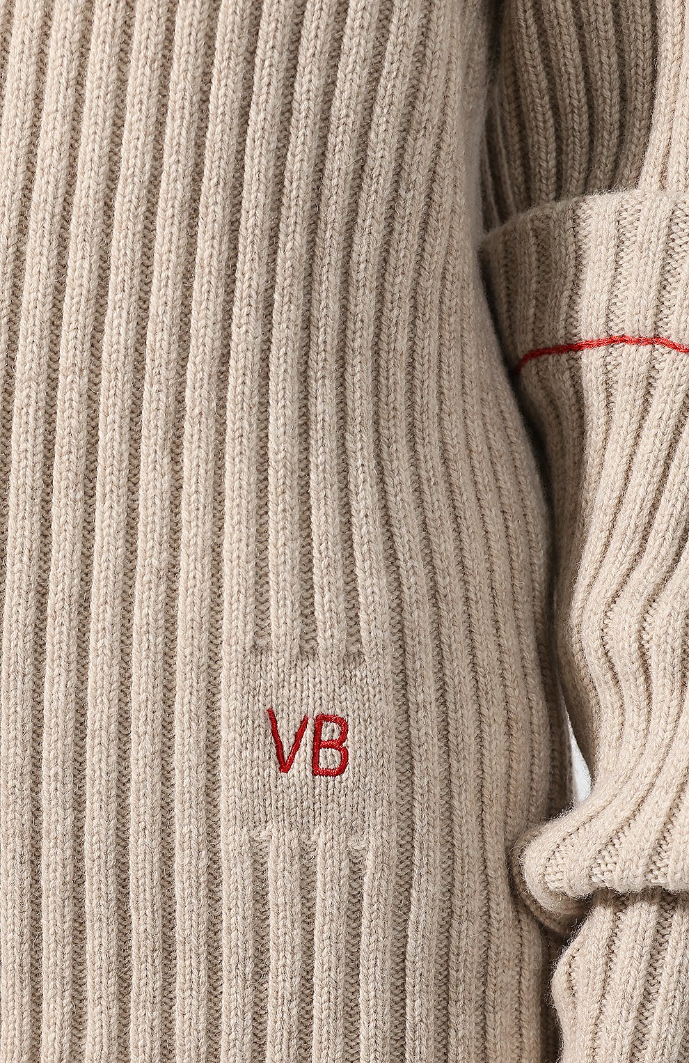 Шерстяной пуловер VICTORIA BECKHAM, арт. JU KNT 7702 PSS19 RIB DETAIL, фото 5