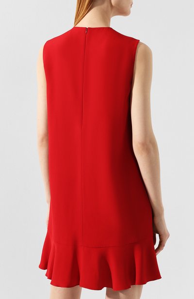 Платье с оборками REDVALENTINO красного цвета по цене 34550 руб., арт. SR3VAG05/0F1, фото 4 Платье с оборками REDVALENTINO, арт. SR3VAG05/0F1, фото 4