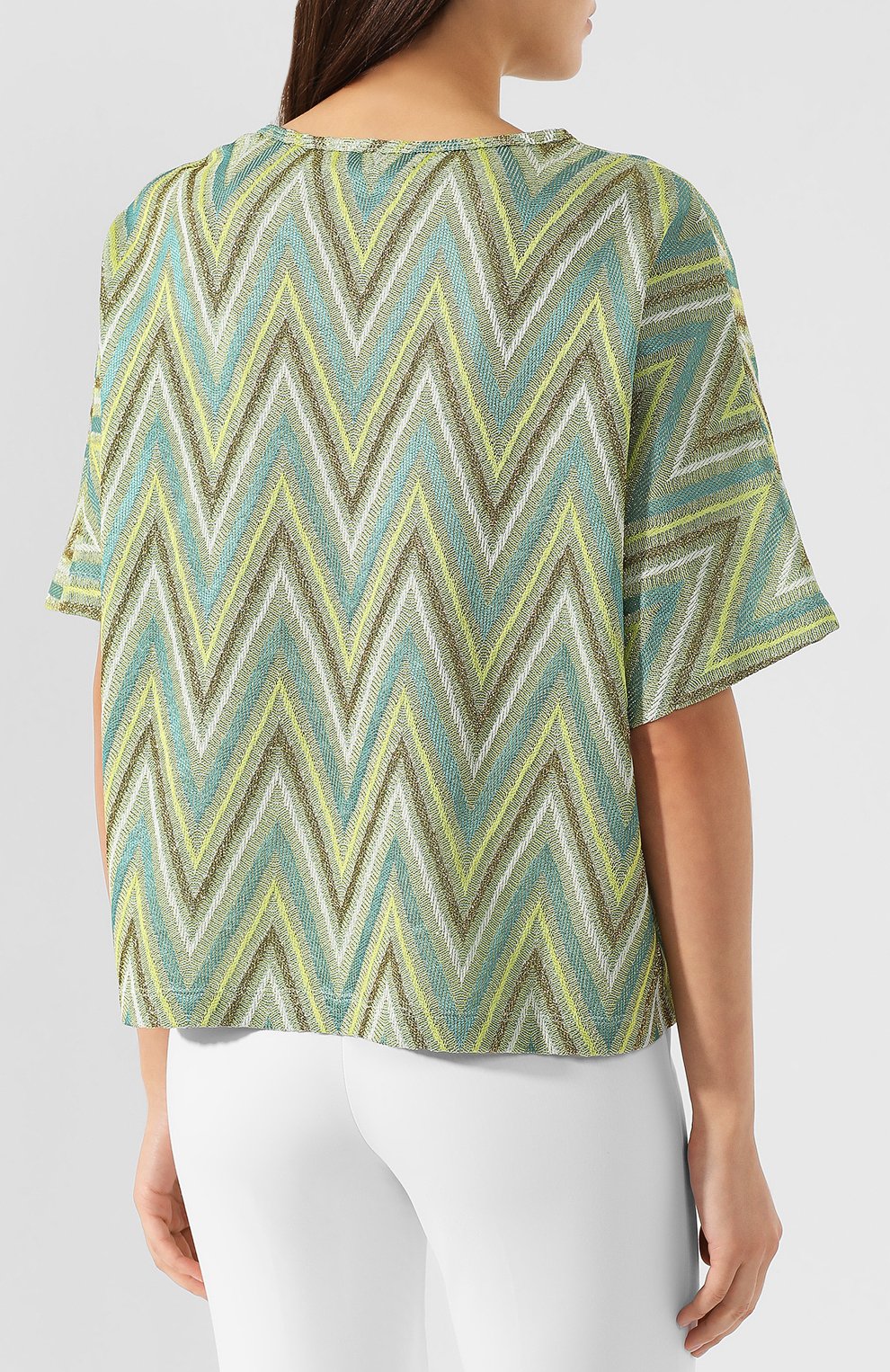 Топ из смеси вискозы и хлопка M MISSONI, арт. 2DL00007/2J000B, фото 4
