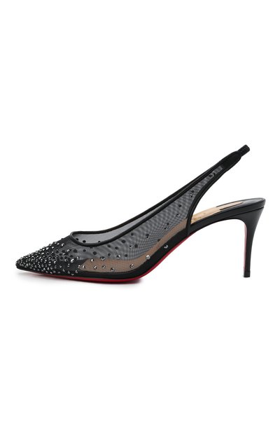 Текстильные туфли follies strass sling 70 CHRISTIAN LOUBOUTIN, арт. 3211178/F0LLIES STRASS SLING 70, фото 3