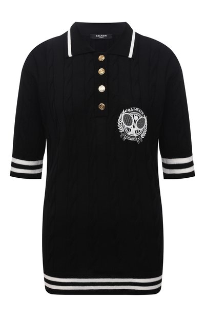 Женский шерстяное поло BALMAIN, арт. WF1GC005/KA10