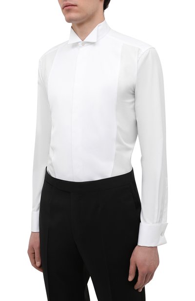 Хлопковая сорочка ZEGNA, арт. 0PIQU1/9RCCSM, фото 3