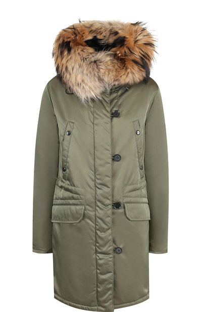Женская парка с подстежкой из меха лисы с капюшоном SAM, арт. XW7040SDY