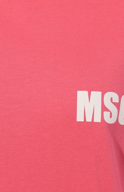 Хлопковое платье MSGM фуксия цвета по цене 23600 руб., арт. 3441MDA82 237002, фото 5 Хлопковое платье MSGM, арт. 3441MDA82 237002, фото 5
