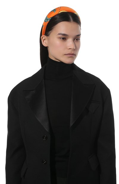 Ободок для волос VERSACE оранжевого цвета по цене 23850 руб., арт. ICER001/1F01193, фото 2 Ободок для волос VERSACE, арт. ICER001/1F01193, фото 2