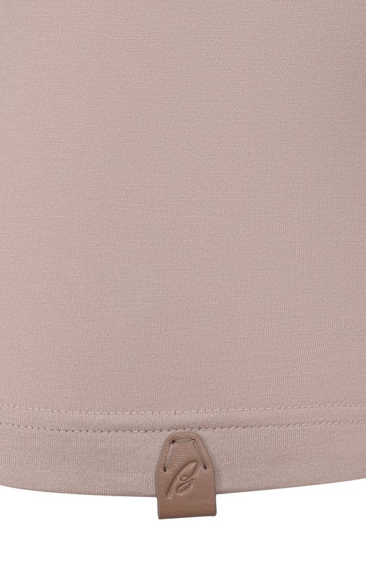 Хлопковая футболка Brioni UJSY0L-OA613 Бежевый  UJSY0L-OA613 Фото 6