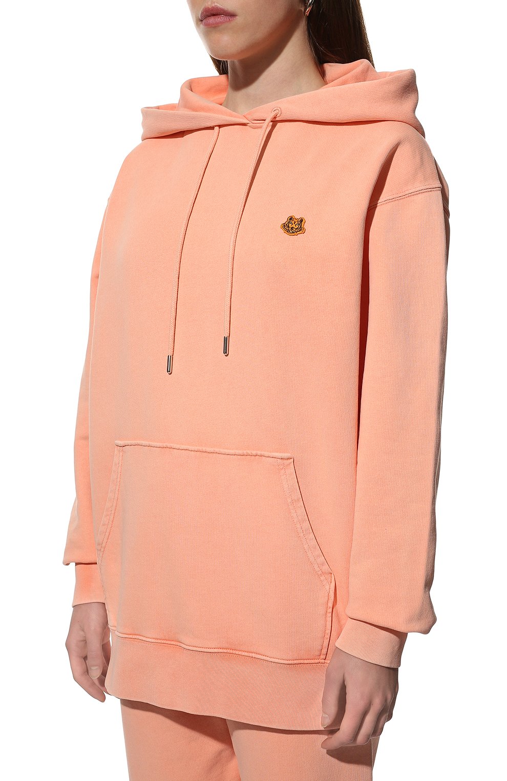 Хлопковое худи KENZO розового цвета по цене 38500 руб., арт. FC52SW6474MC, фото 3 Хлопковое худи KENZO, арт. FC52SW6474MC, фото 3