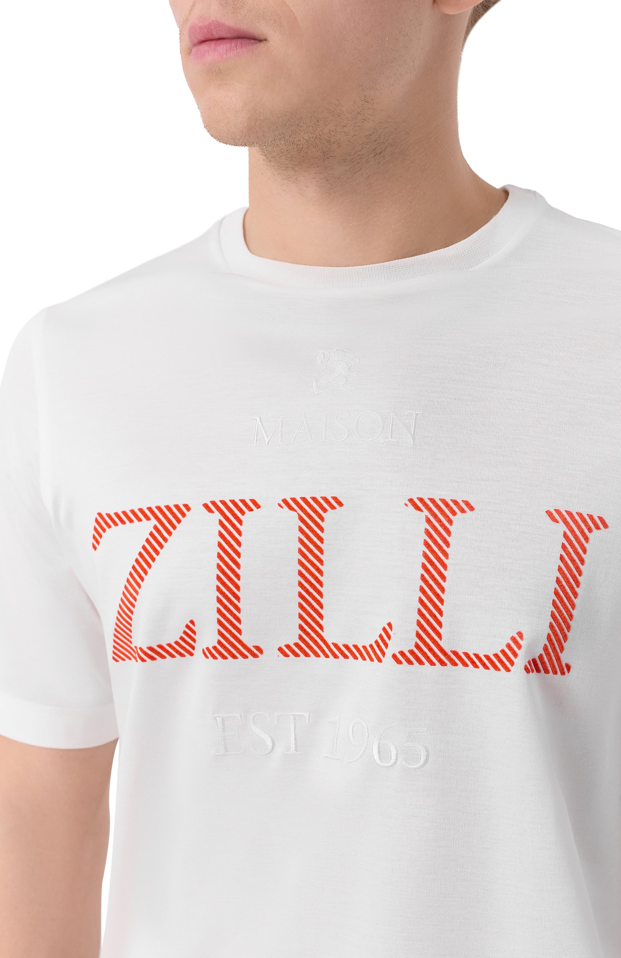 Хлопковая футболка ZILLI, арт. TSR02AM0100VEST00, фото 5