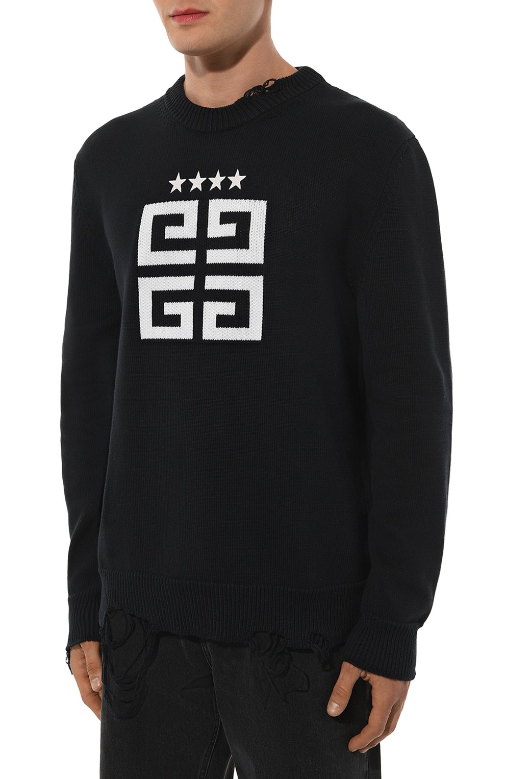 Хлопковый свитер GIVENCHY, арт. BM90NT4ZH6, фото 3