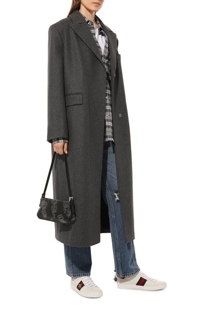 Кожаные кеды ace GUCCI, арт. 431942 02JP0, фото 2