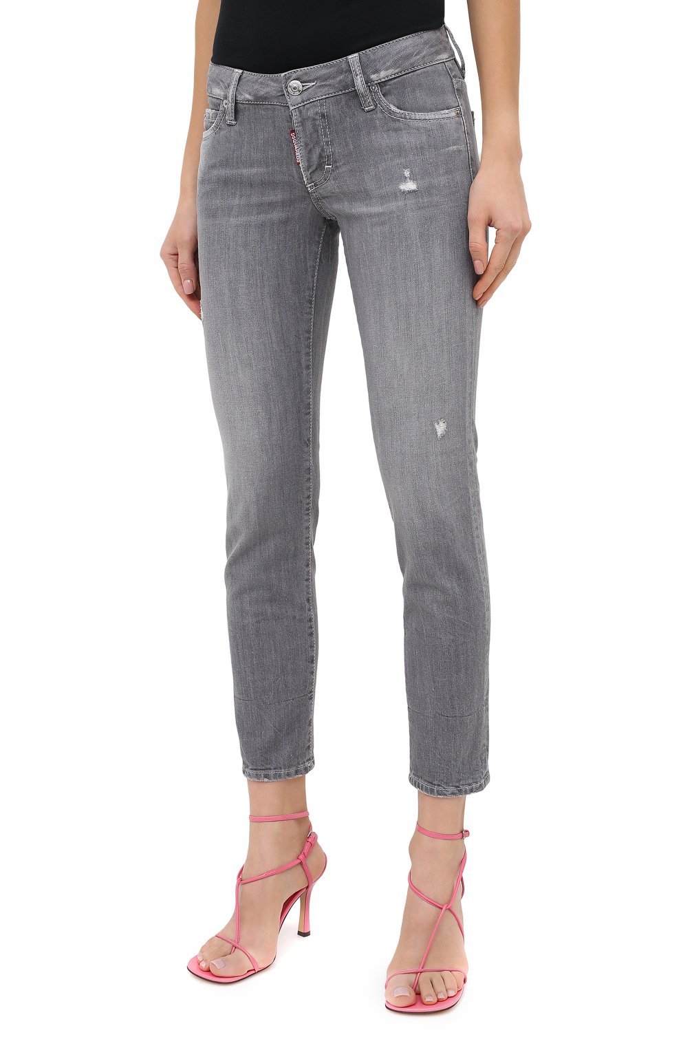 Джинсы DSQUARED2 светло-серого цвета по цене 49450 руб., арт. S75LB0342/S30260, фото 3 Джинсы DSQUARED2, арт. S75LB0342/S30260, фото 3