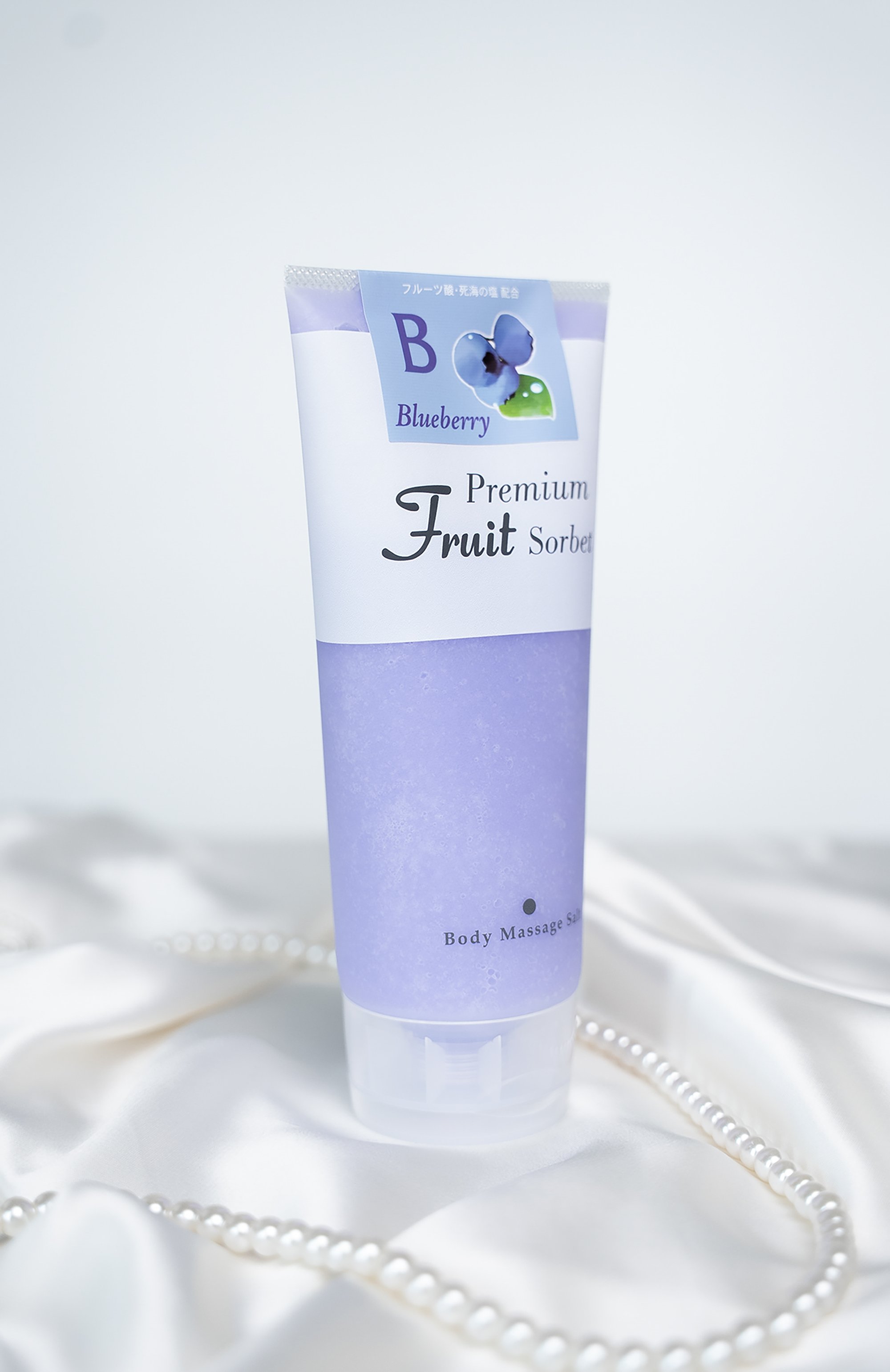 Скраб-щербет для тела с солью тихого океана и черникой (500g) ENHEL BEAUTY, арт. 4512442004011, фото 4