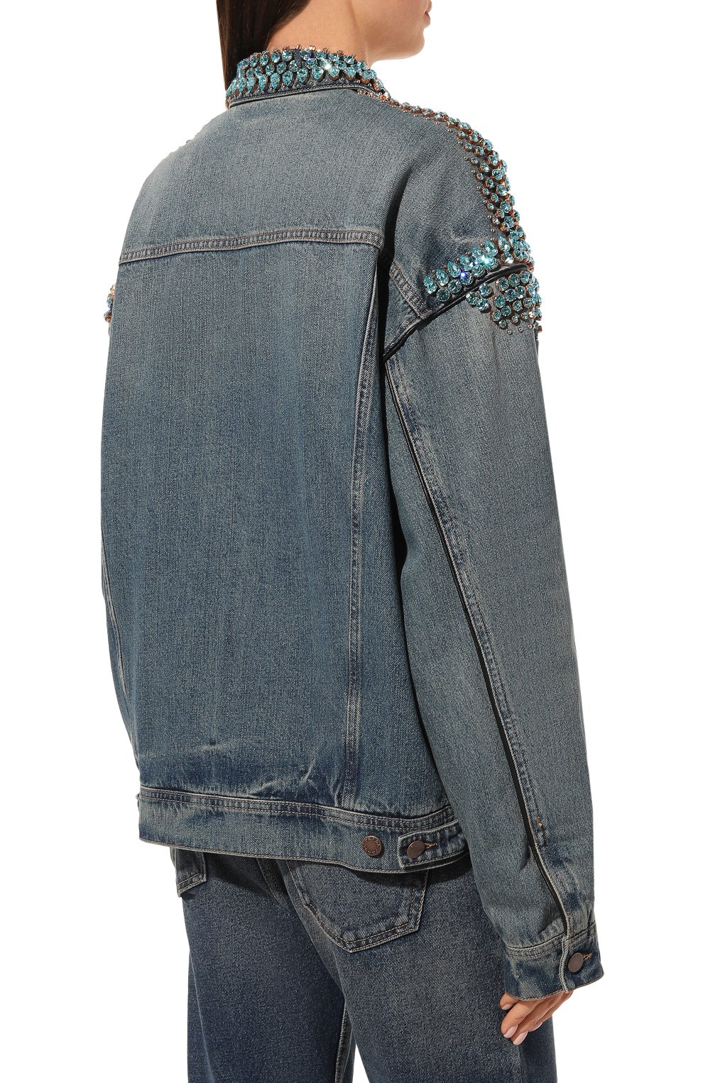 Джинсовая куртка PRADA, арт. GFB285-1ZWJ-F02N2-212, фото 4