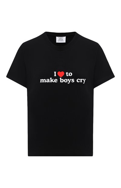 Женская хлопковая футболка VETEMENTS, арт. UAH21TR569 1600/W