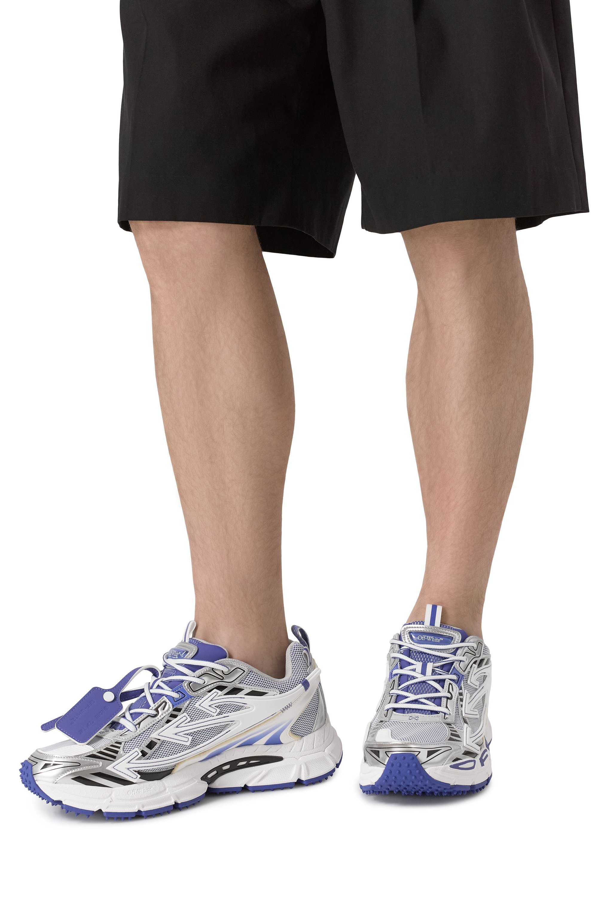 Комбинированные кроссовки be right back OFF-WHITE, арт. 0MIA295S25FAB0054501, фото 3