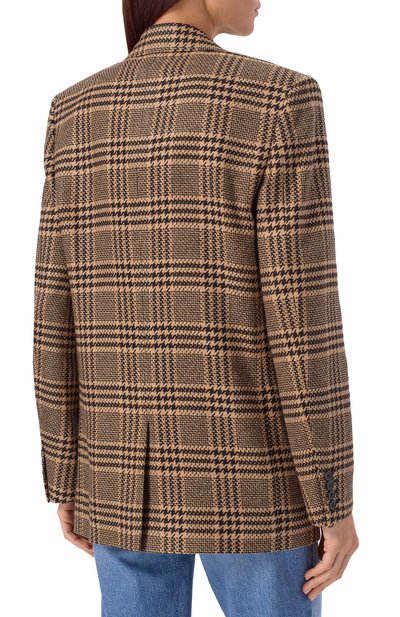 Жакет из шелка и кашемира SAINT LAURENT, арт. 837047/Y3J67, фото 4