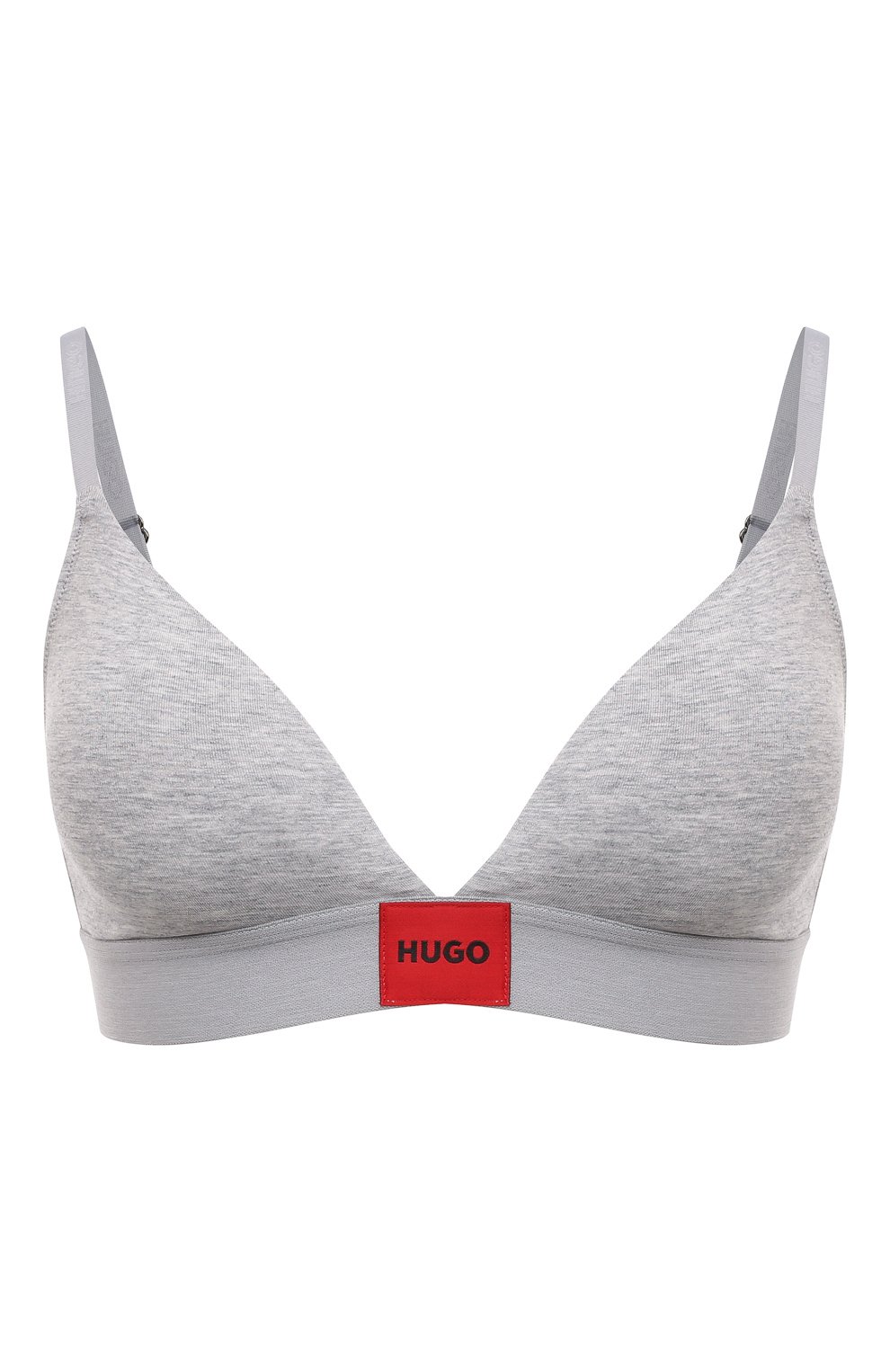 Бюстгальтер с треугольными чашками HUGO серого цвета по цене 6425 руб., арт. 50503098, фото 1 Бюстгальтер с треугольными чашками HUGO, арт. 50503098, фото 1
