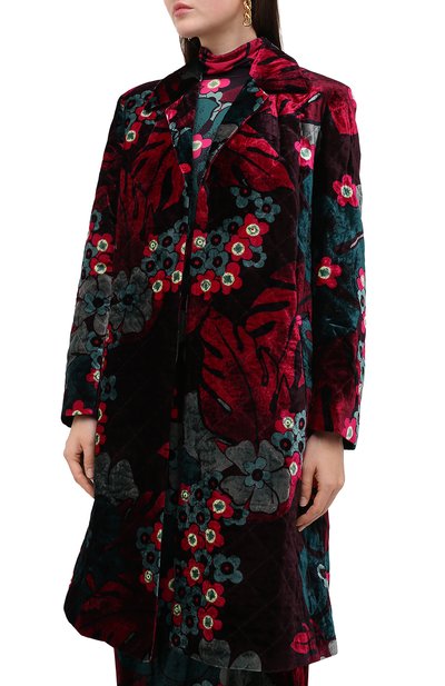 Пальто из вискозы и шелка DRIES VAN NOTEN, арт. 202-30268-1510, фото 4