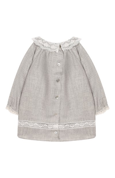 Платье из смеси вискозы и шерсти TARTINE ET CHOCOLAT серого цвета по цене 14850 руб., арт. TP30031/1M-1A, фото 2 Платье из смеси вискозы и шерсти TARTINE ET CHOCOLAT, арт. TP30031/1M-1A, фото 2