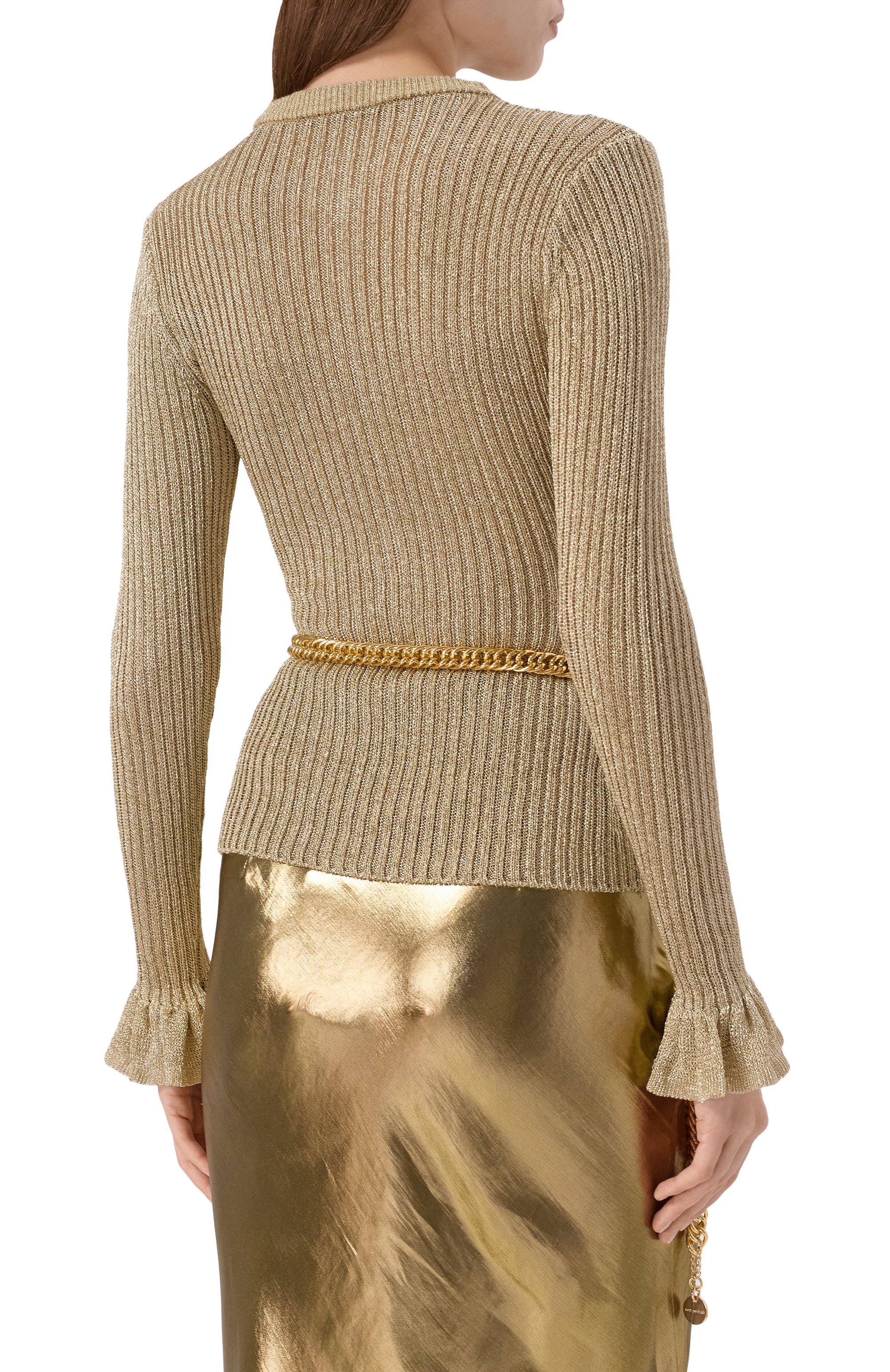 Пуловер из вискозы SELF-PORTRAIT, арт. SC25011TGD, фото 4