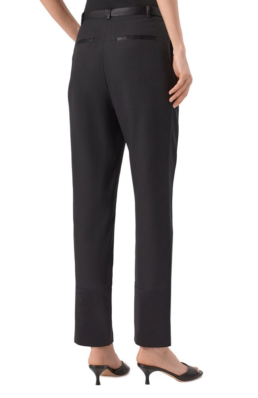 Брюки из вискозы и шерсти Loulou de Saison MAH0NEY Чёрный  MAH0NEY Фото 4