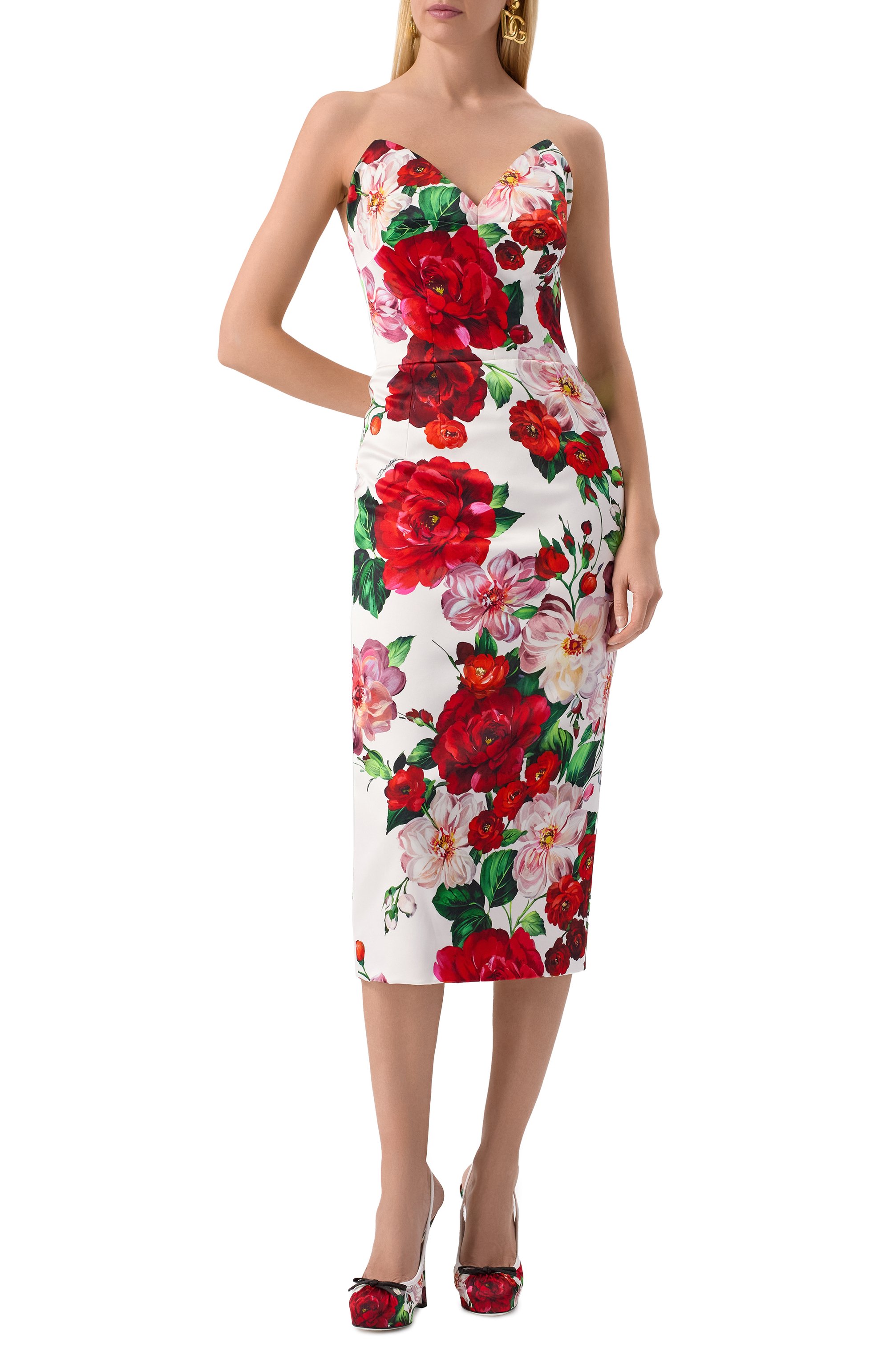 Атласное платье DOLCE & GABBANA, арт. F6TURT/FSIB4, фото 3