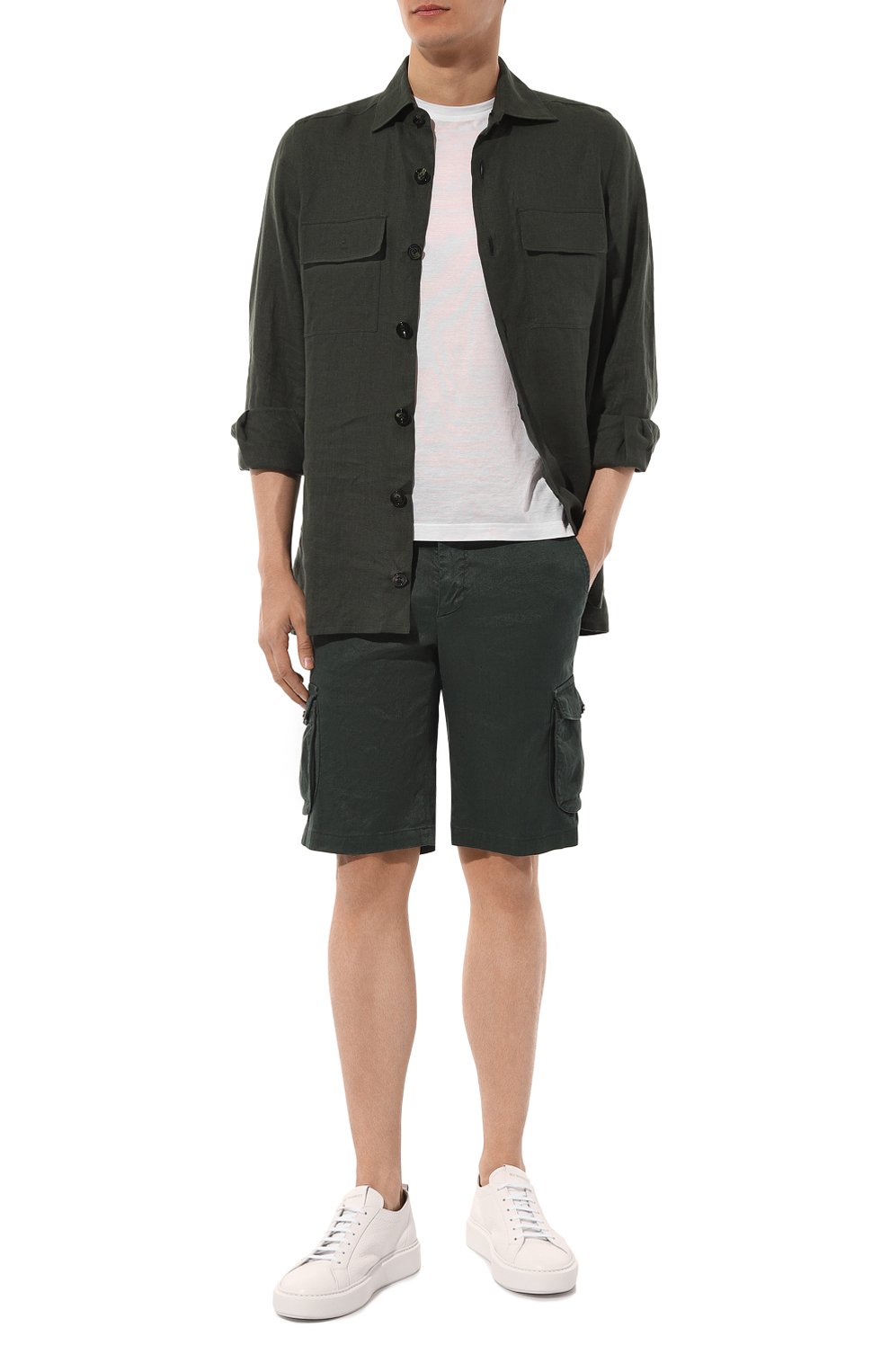 Шорты изо льна и хлопка KITON, арт. UFPPBK0604D, фото 2