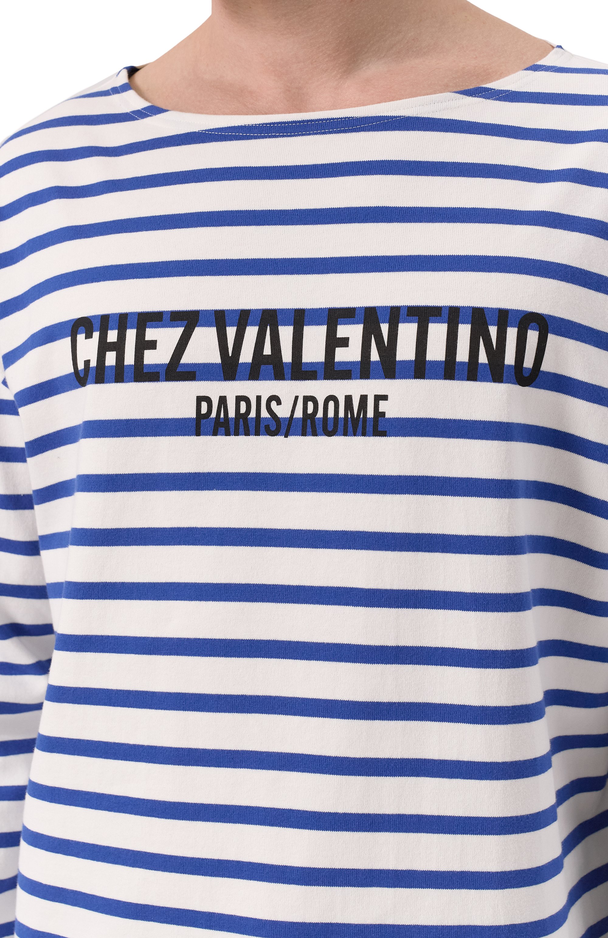 Хлопковый лонгслив VALENTINO, арт. 6V3MG16R/APV, фото 5