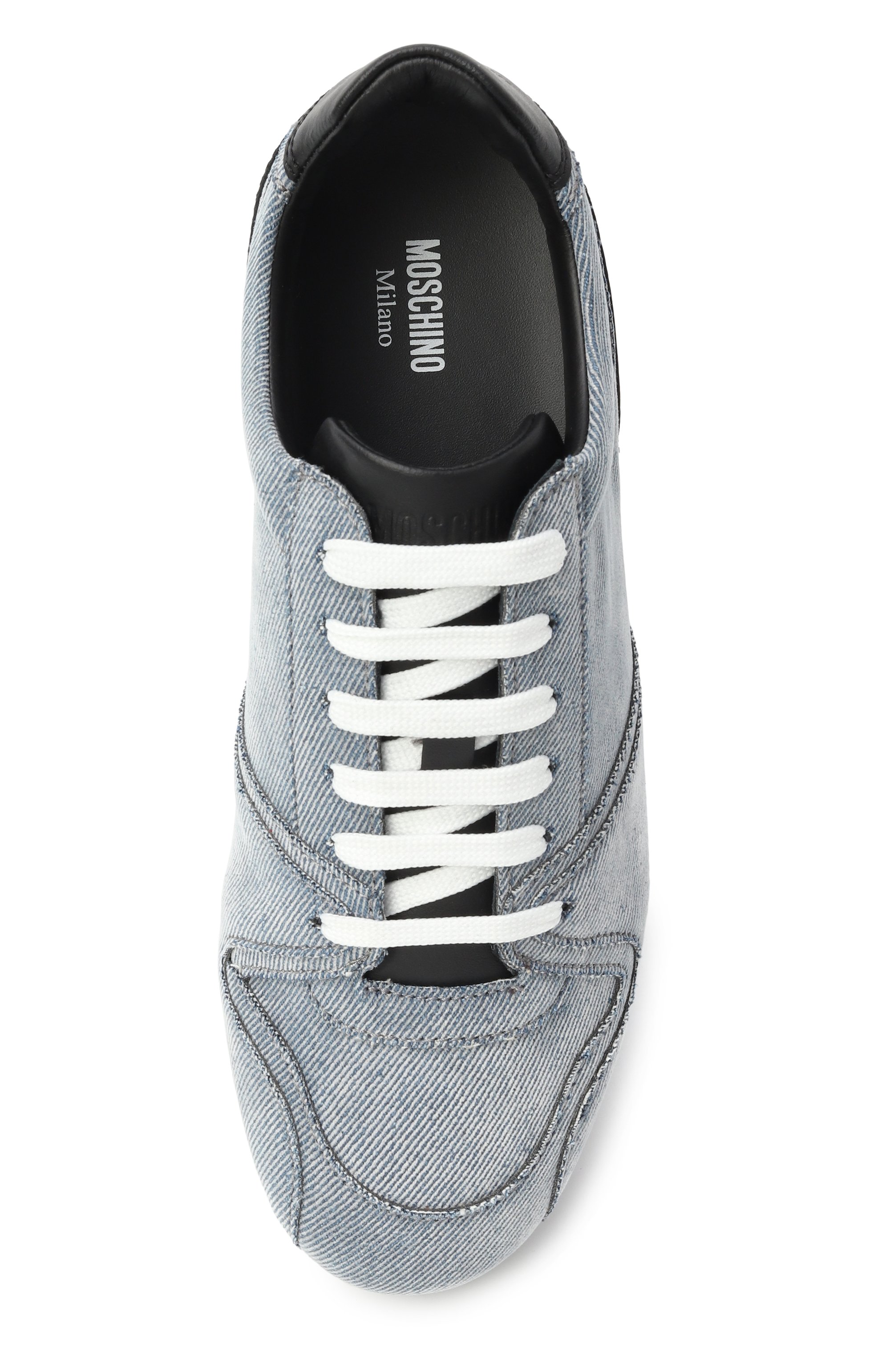 Текстильные кеды MOSCHINO, арт. MA15021G1N/MX6, фото 6