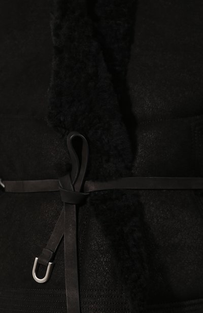 Дубленка RICK OWENS черного цвета по цене 256000 руб., арт. RP19F5764/LSHW, фото 5 Дубленка RICK OWENS, арт. RP19F5764/LSHW, фото 5