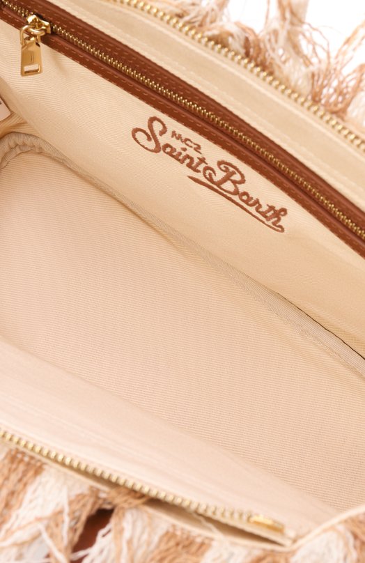 Сумка City medium MC2 Saint Barth CBMF001-01763L/CITY BAG MID FRINGE Бежевый  CBMF001-01763L/CITY BAG MID FRINGE Фото 5