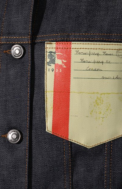 Джинсовая куртка prestwick BURBERRY синего цвета по цене 141000 руб., арт. 8010785, фото 5 Джинсовая куртка prestwick BURBERRY, арт. 8010785, фото 5