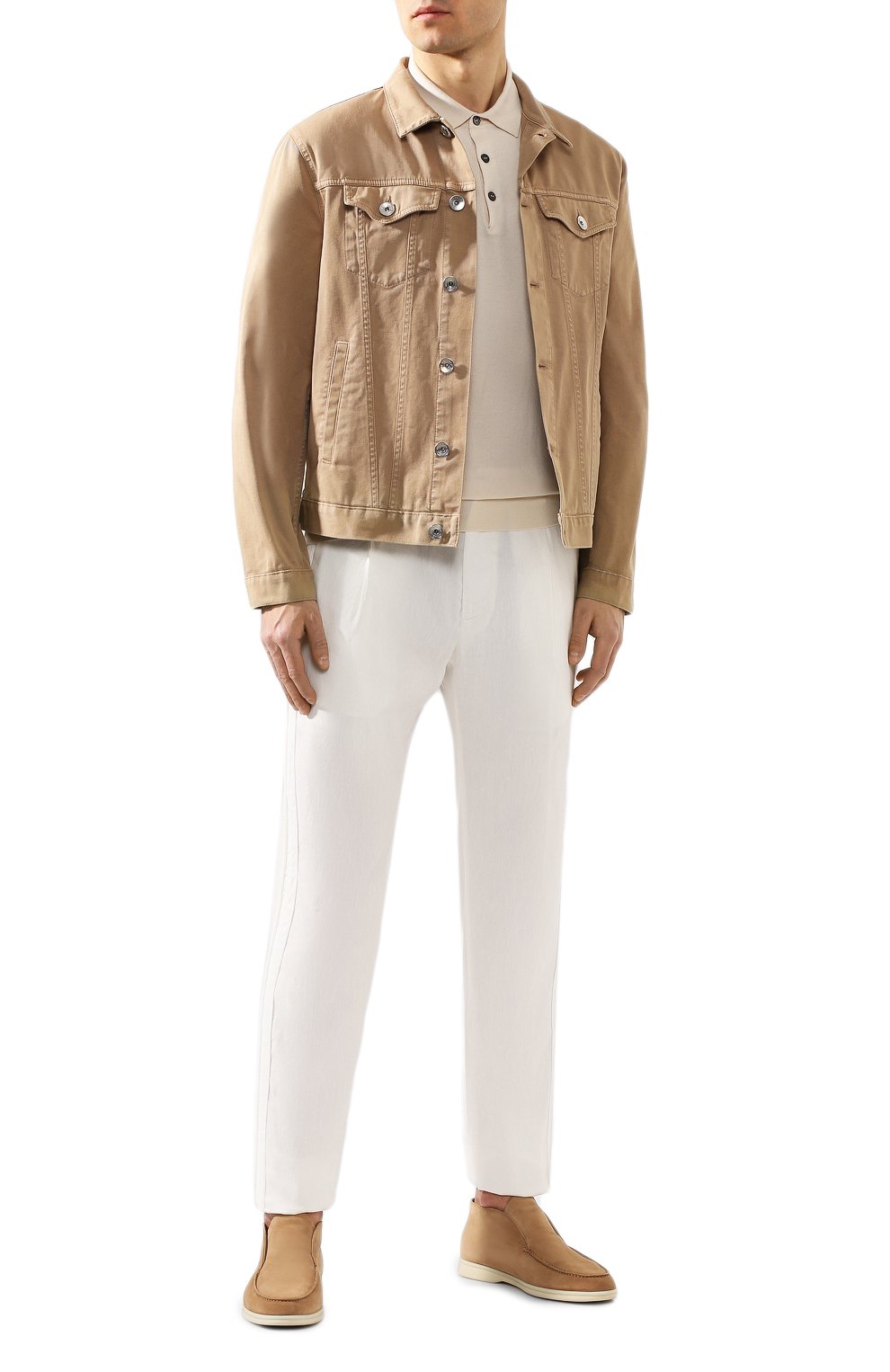 Брюки из смеси льна и хлопка GIORGIO ARMANI, арт. 0SGPP09Z/T01FI, фото 2