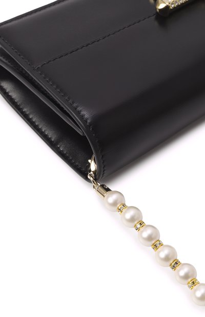 Клатч avenue JIMMY CHOO черного цвета по цене 133000 руб., арт. AVENUE WALLET/CHAIN, фото 3 Клатч avenue JIMMY CHOO, арт. AVENUE WALLET/CHAIN, фото 3