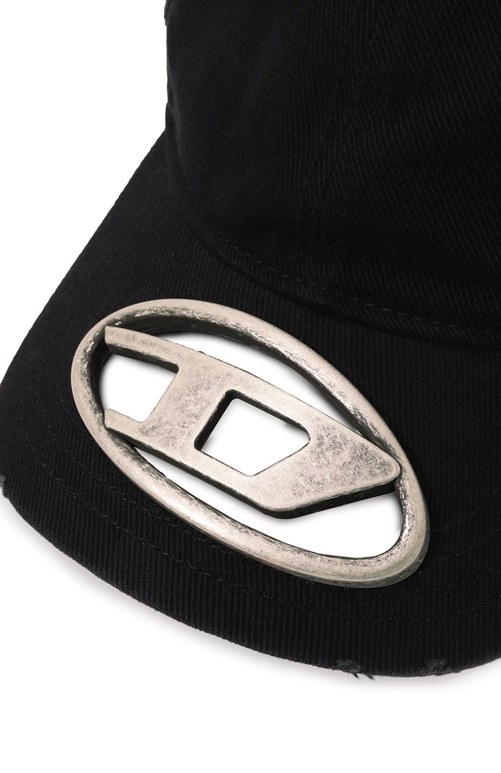 Хлопковая бейсболка DIESEL черного цвета по цене 18100 руб., арт. A12709/0PFAA, фото 4 Хлопковая бейсболка DIESEL, арт. A12709/0PFAA, фото 4