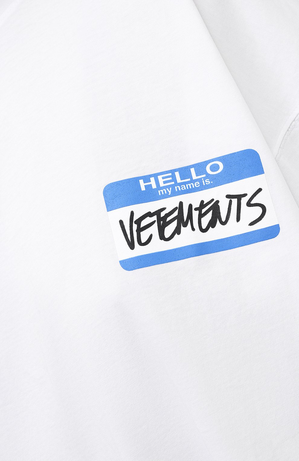 Хлопковая футболка VETEMENTS, арт. UA52TR330W 1602/W, фото 5