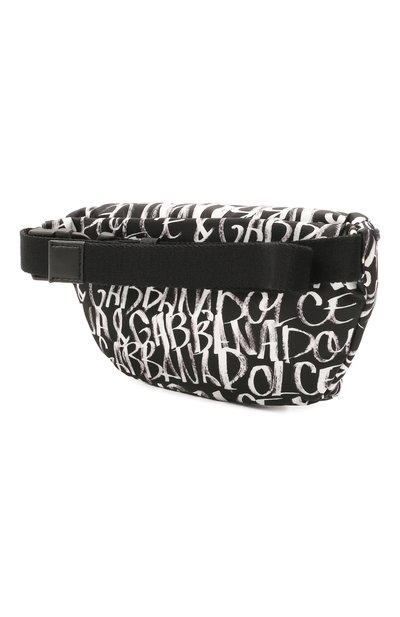 Поясная сумка DOLCE & GABBANA черно-белого цвета по цене 24550 руб., арт. EM0103/AW426, фото 2 Поясная сумка DOLCE & GABBANA, арт. EM0103/AW426, фото 2