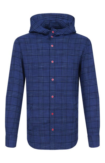 Мужская рубашка из шерсти  и шелка KITON, арт. UMCMARK0617E19